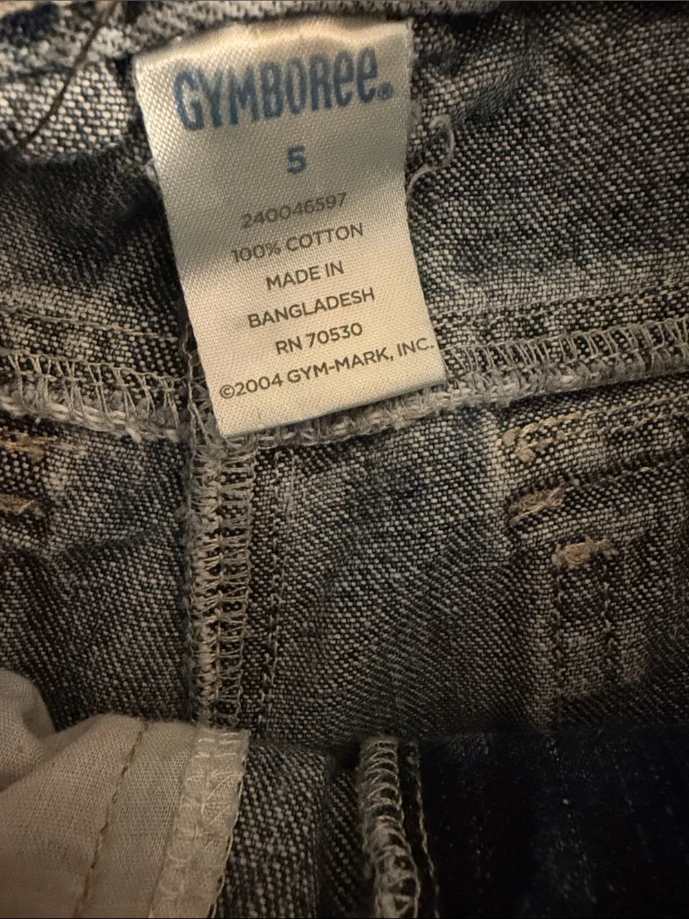 Gymboree Jeans VTG Wide-Leg Denim Cargo Pants with Flap Pockets Size 5
